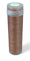 Uncirculated roll of 1961 Lincoln Cent coins