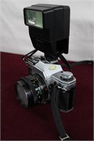 Canon AE-1 Camera & Flash