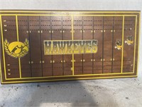 Vintage Hawkeye cribbage board