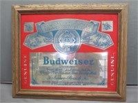 ~ Budweiser Mirror Beer Sign