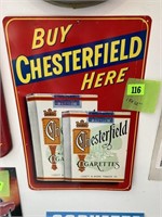 Buy Chesterfield Here, 11 x 12” tin sign