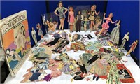 Large collection of Vintage Paper Doll