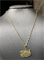 10 Karat Yellow Gold Necklace & Special Friend