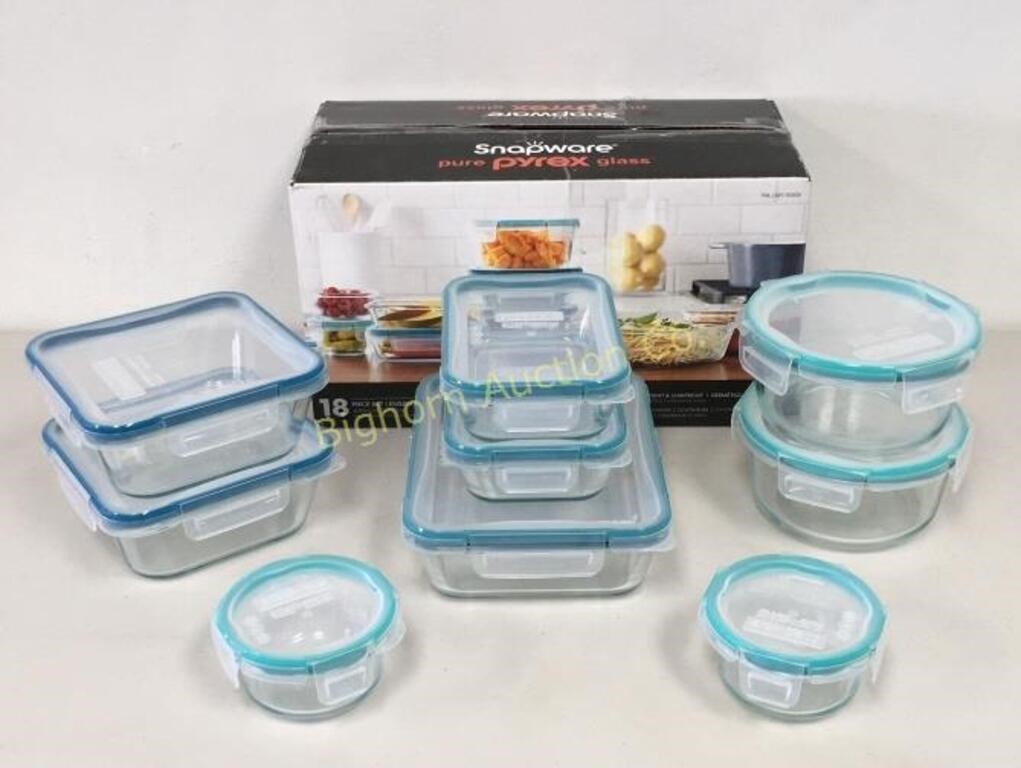 Snapware Pure Pyrex Glass 9 Pc Lot