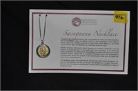 2012 Sacajawea Necklace with certificate
