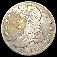 1834 Capped Bust Half Dollar LIGHTLY CIRCULATED