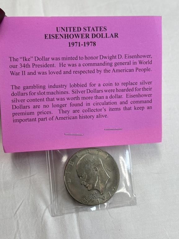United States Eisenhower Dollar 1971-1978