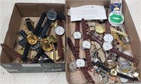 2 Flats of Men's Watches &
