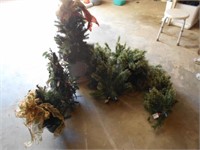 Lot of 4 Christmas Trees