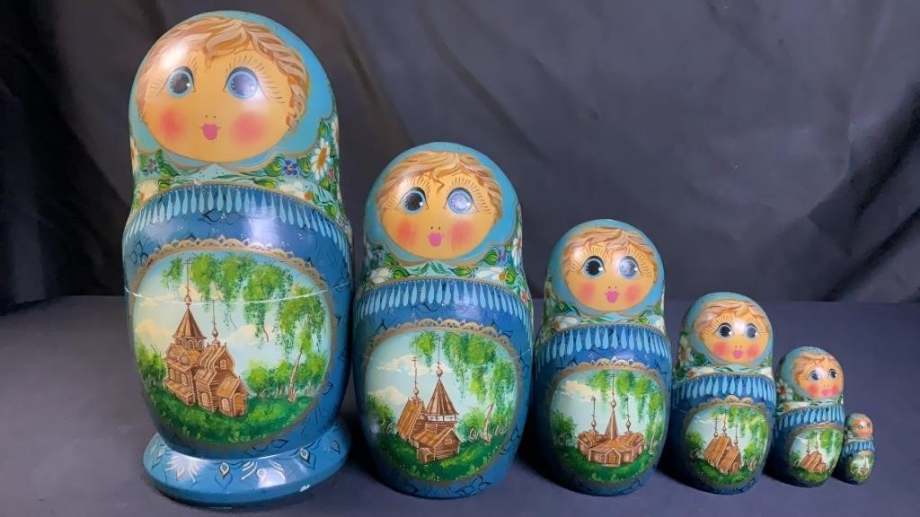 Handpainted Matryoshka Russian Nesting Dolls