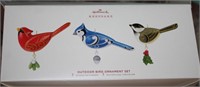 HALLMARK KEEPSAKE OUTDOOR BIRD ORNAMENT SET