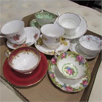 7 - CHINA CUPS & SAUCERS