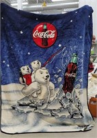 Coca cola bear blanket