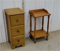 3 drawer end stand and small stand