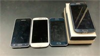 4 Samsung cell phones