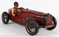 Racing Bugatti Car Model w/ Driver