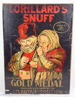 Lorillard's Snuff Tobacco Advertising Sign