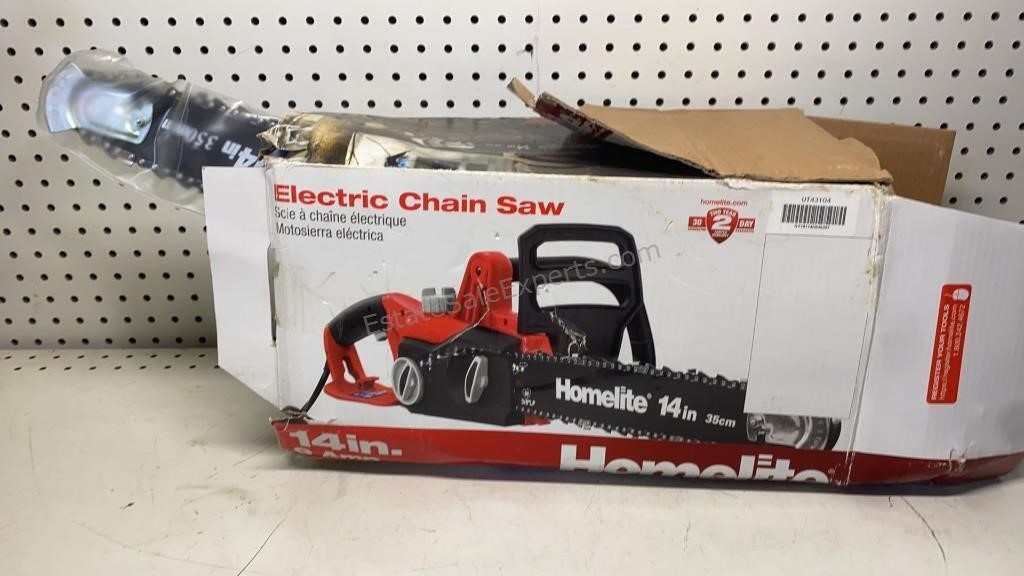 14” Homelite Elec Chain Saw