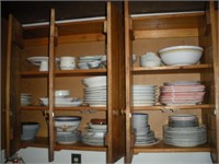 Assorted Dishware, Contents of Cabinet