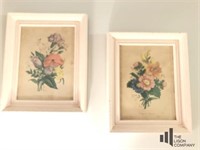 Pair of Framed Floral Pictures