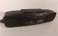 Sony AM/FM/Cassette Player Powers On