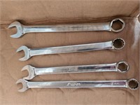 TRAY OF 4 SNAP ON METRIC WRENCHES