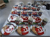 Santa Plate & Matching Cup Collection