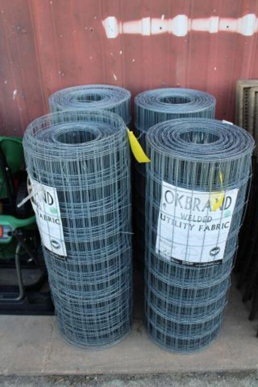 (4) Rolls OK Brand Welded Utility Fabric, 36"H