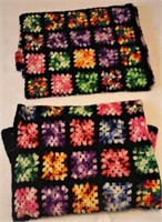 2 Full Size Crocheted Afghans