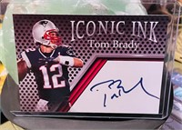 Iconic Ink Tom Brady Auto Fac Card