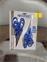 Westcott 10 pk scissors