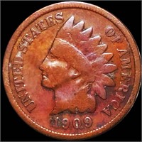 1909-S Indian Head Penny NICELY CIRCULATED