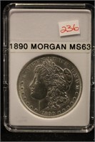 1890 MORGAN DOLLAR MS-63