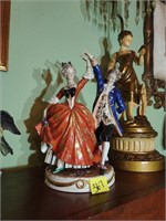 Capodimonte Courting Couple Porcelain Figurine