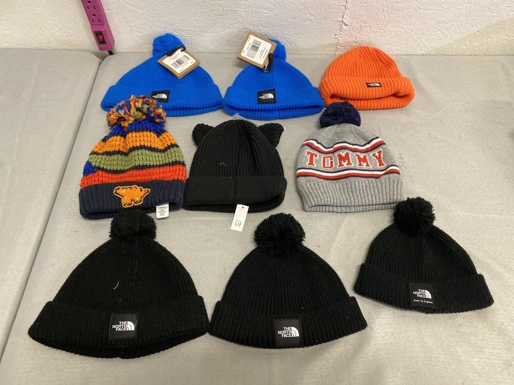 9 NWT Youth Beanie Hats Various Sizes