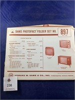 Vintage Sams Photofact Folder No 897 TVs