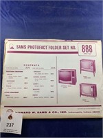 Vintage Sams Photofact Folder No 888 TVs