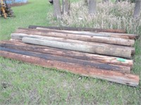 14 New 7' x 10' Round Posts