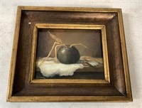 Framed Painted Wheat in Bowl Painting