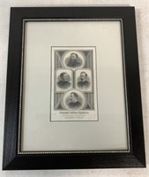 Framed Famous Indian Fighters Print