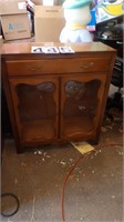 2-Glass Door/1 Drawer Cabinet