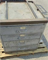 Metal Four Drawer Cabinet with Hardware , Drill