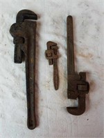 (3) Pipe Wrenches inc/ Heavy Duty 18"