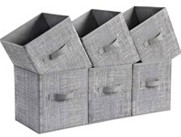 Storage Cubes, 11-Inch Non-Woven Fabric Bins w