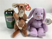 Pouch et Flppity : Collection Beanie Babies.