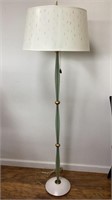 Floor lamp in soft green and gold, small crack in