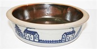 Beaumont York Maine Cobalt Decorated Bowl 8.5"D