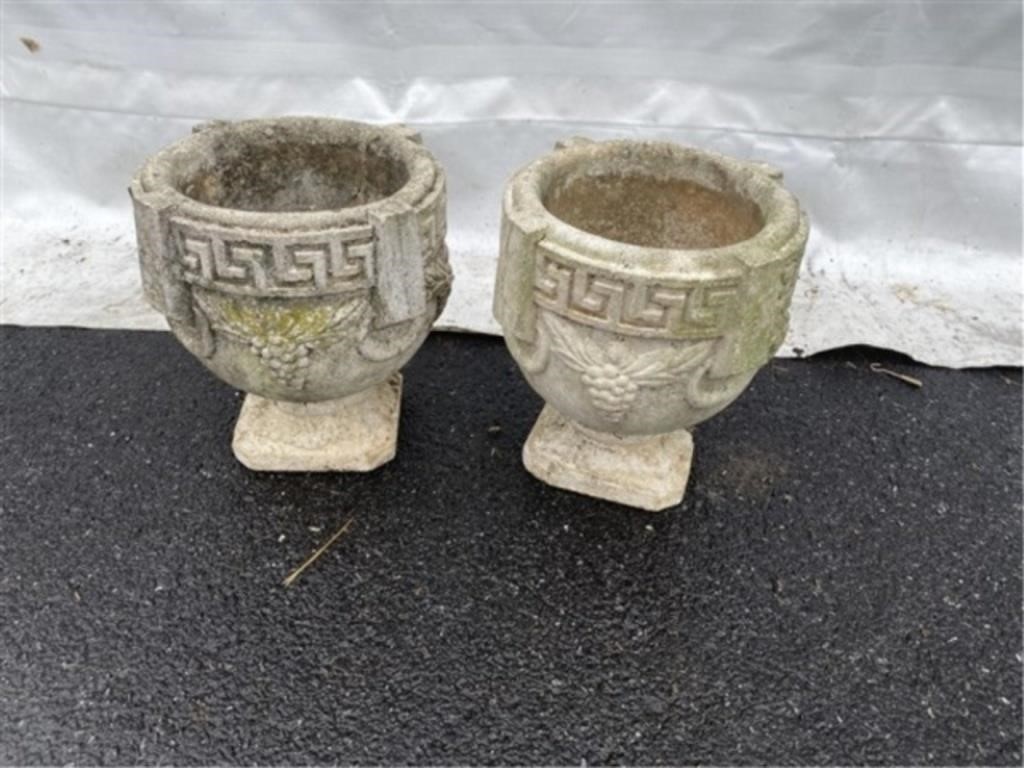 (2) Concrete Urns