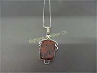 New Necklace-Mahogany Obsidian & Sterling