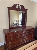 8 Drawer dresser with mirror
